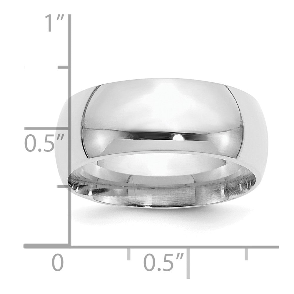 Sterlingsilber Rhodiniert 9mm Komfort-Passform Ring