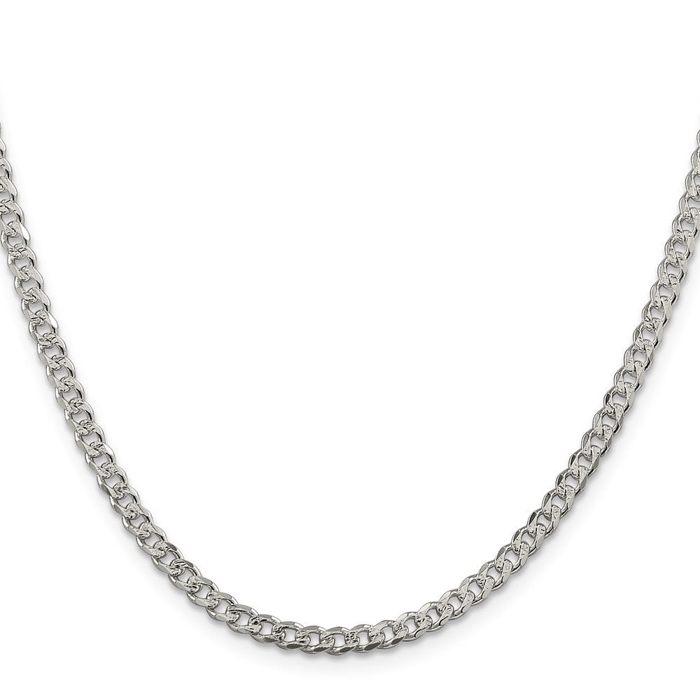 Sterlingsilber 3.8mm Pavé Panzer Halskette
