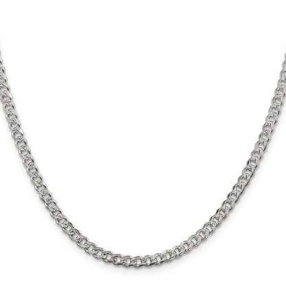 Sterlingsilber 3.8mm Pavé Panzer Halskette