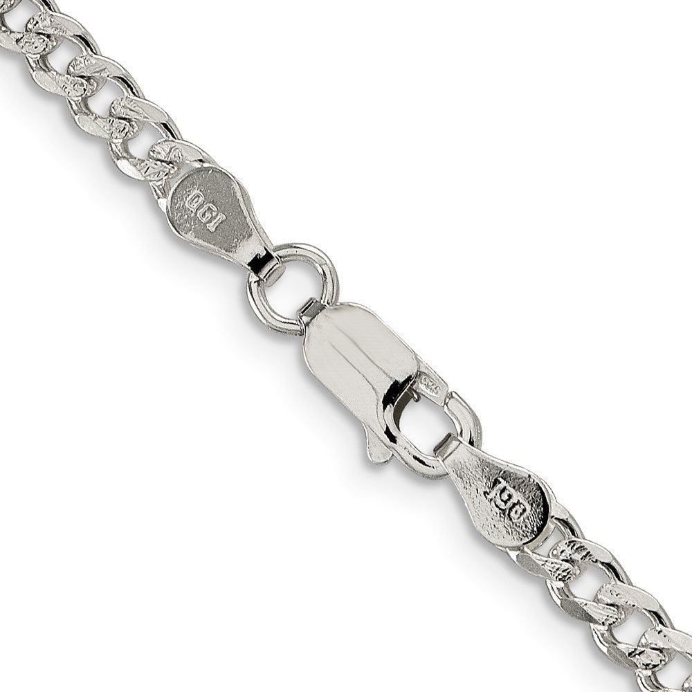 Sterlingsilber 3.8mm Pavé Panzer Halskette
