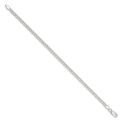 Sterlingsilber 3.8mm Pavé Panzer Gliederarmband