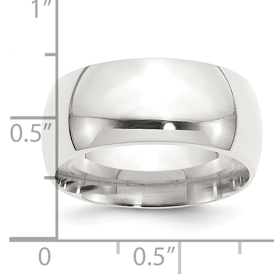 Sterlingsilber 10mm Komfort-Passform Größe 5.5 Ring