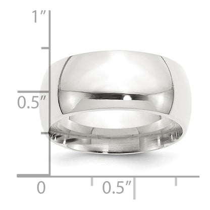 Sterlingsilber 10mm Komfort-Passform Größe 7 Ring