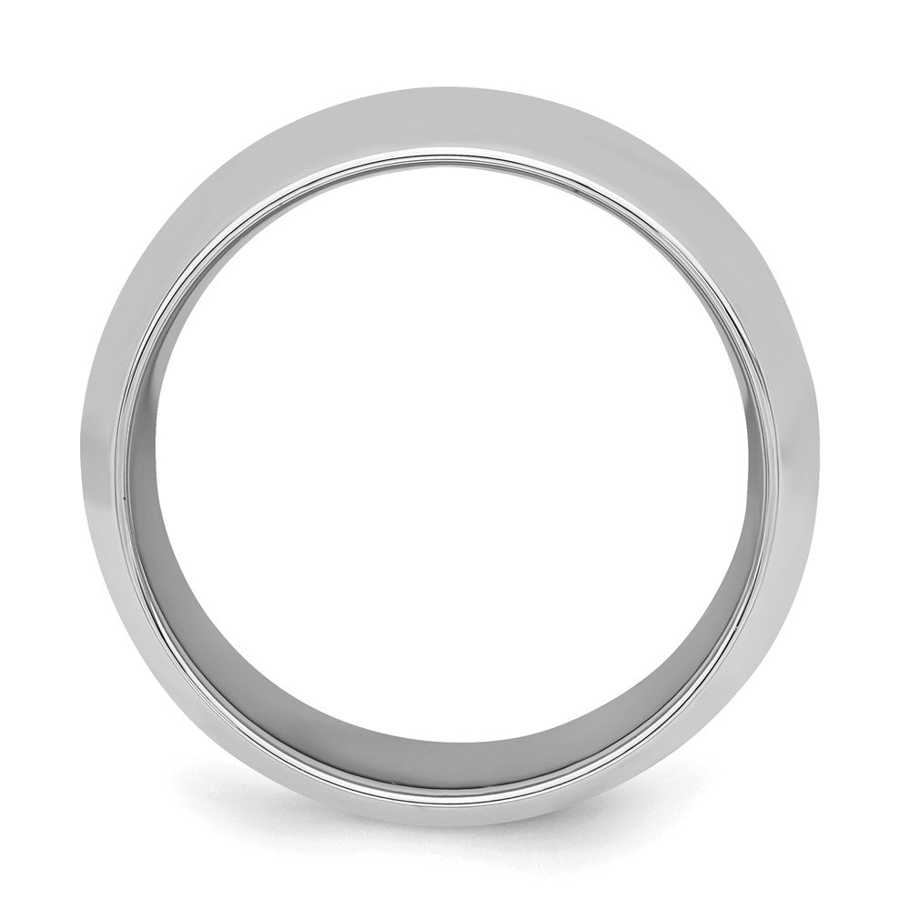 Sterlingsilber Rhodiniert 10mm Komfort-Passform Ring