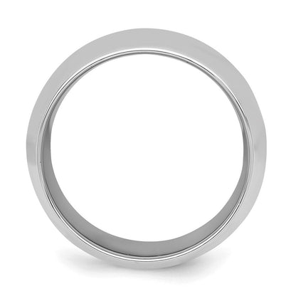 Sterlingsilber Rhodiniert 10mm Komfort-Passform Ring