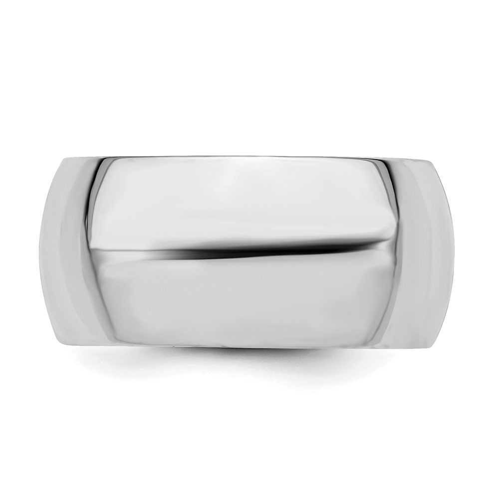 Sterlingsilber Rhodiniert 10mm Komfort-Passform Ring