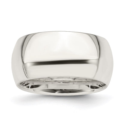 Sterlingsilber 10mm Komfort-Passform Größe 12 Ring