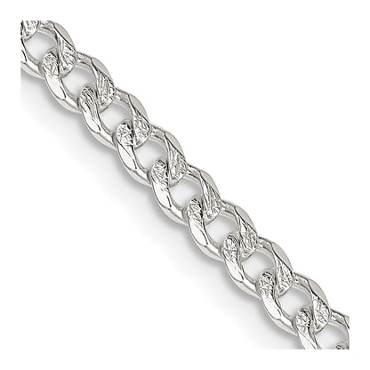 Sterlingsilber 3.8mm Pavé Panzer Halskette