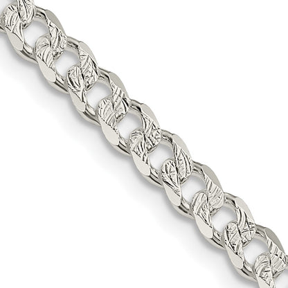 Sterlingsilber 4.5mm Pavé Panzer Halskette