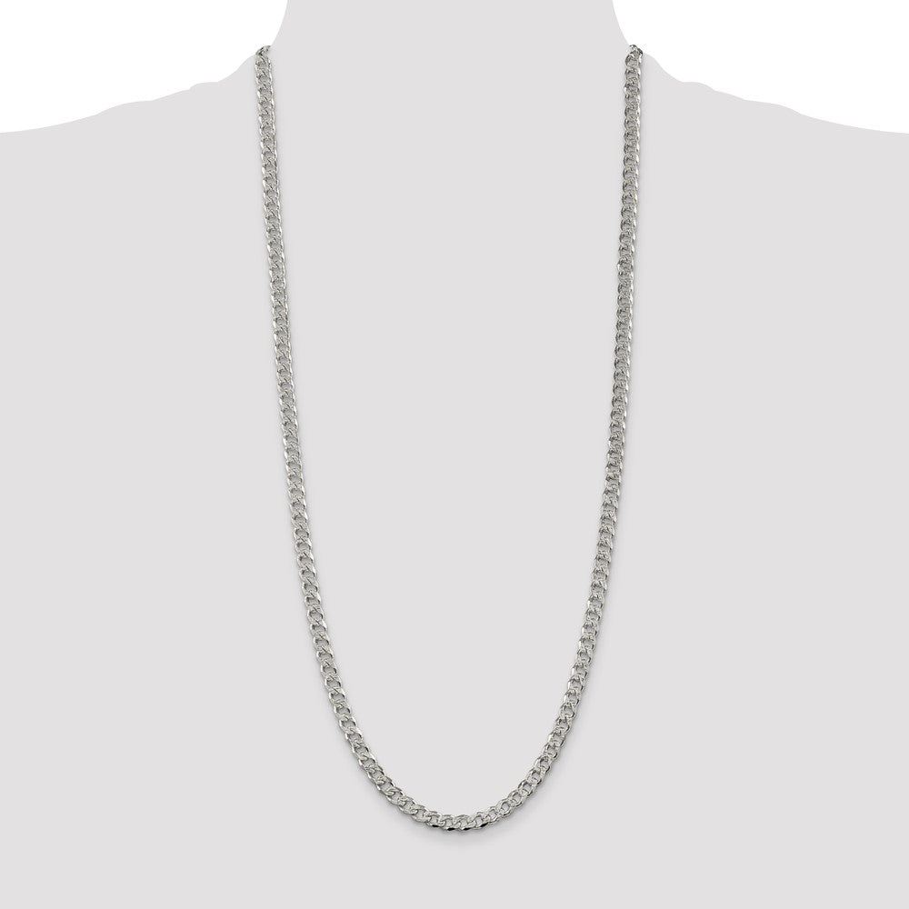 30 Zoll Sterlingsilber 5.5mm Pavé Panzer Halskette