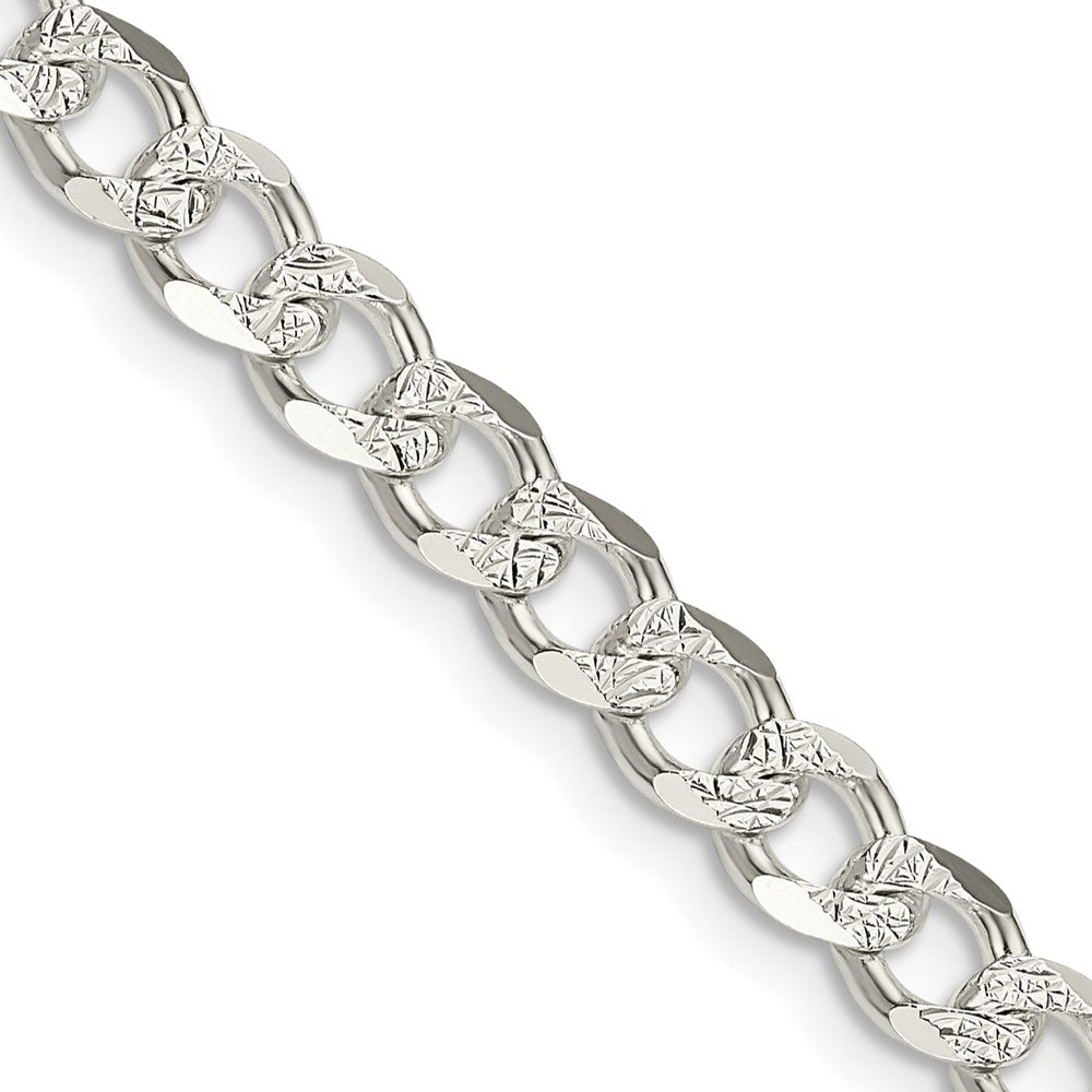 30 Zoll Sterlingsilber 5.5mm Pavé Panzer Halskette