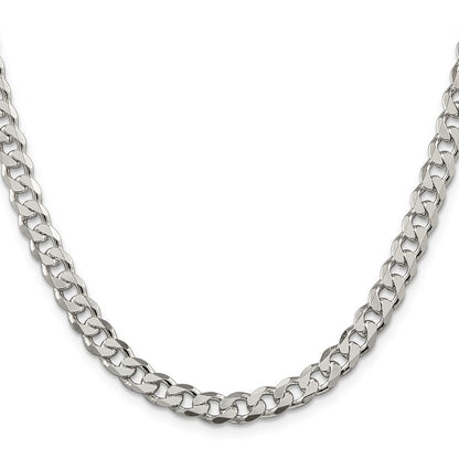 Sterlingsilber 7mm Pavé Panzer Halskette