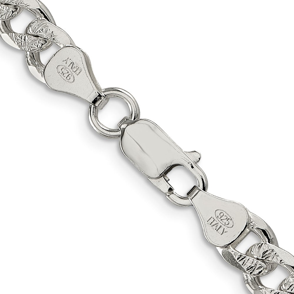 Sterlingsilber 7mm Pavé Panzer Halskette