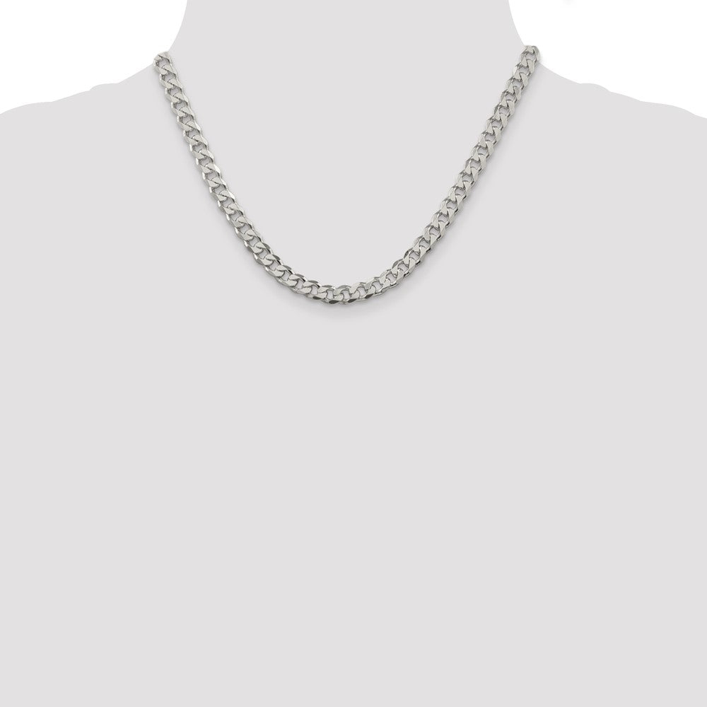 Sterlingsilber 7mm Pavé Panzer Halskette
