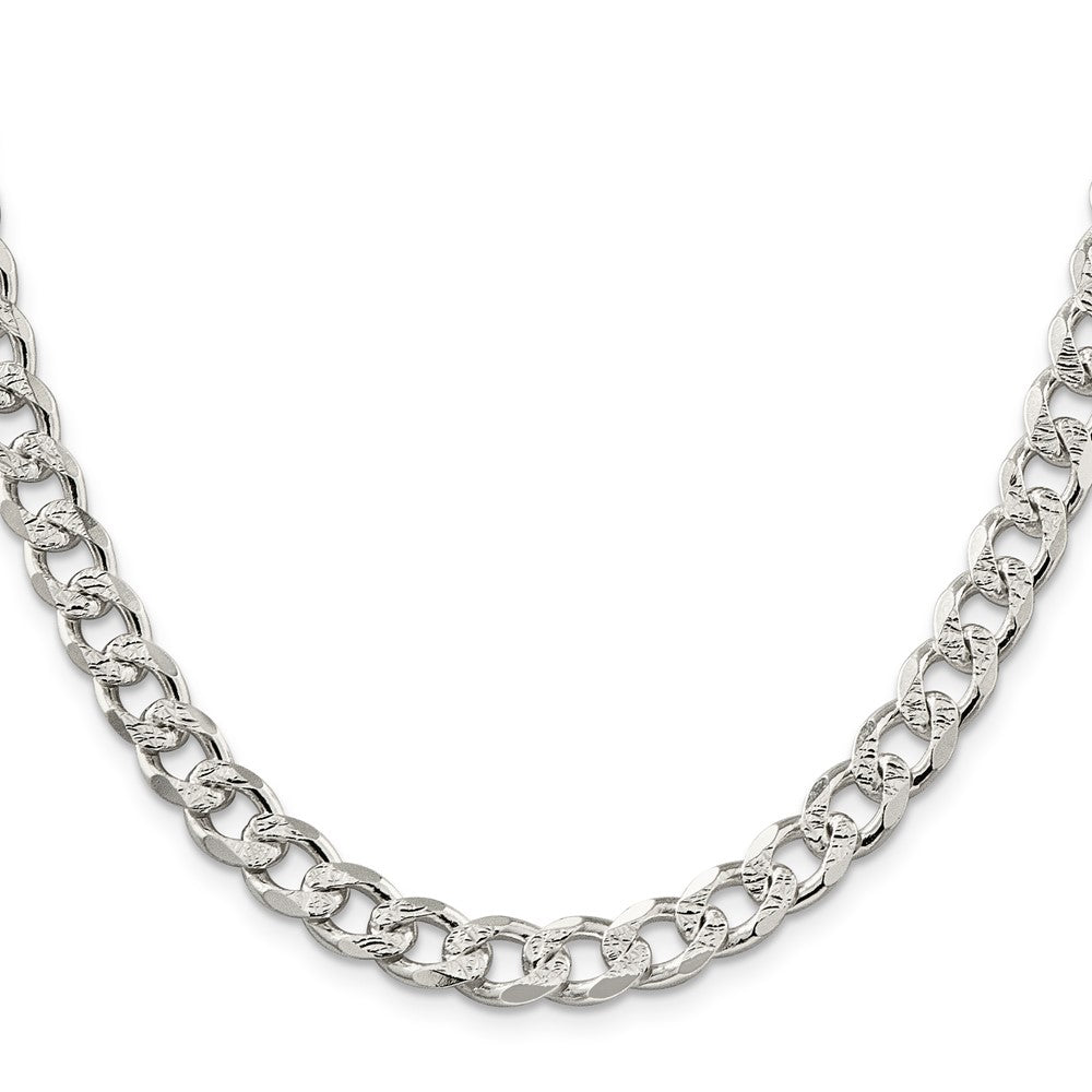 Sterlingsilber 8.3mm Pavé Panzer Halskette