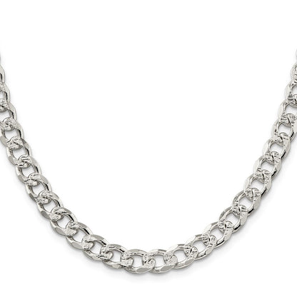 Sterlingsilber 8.3mm Pavé Panzer Halskette