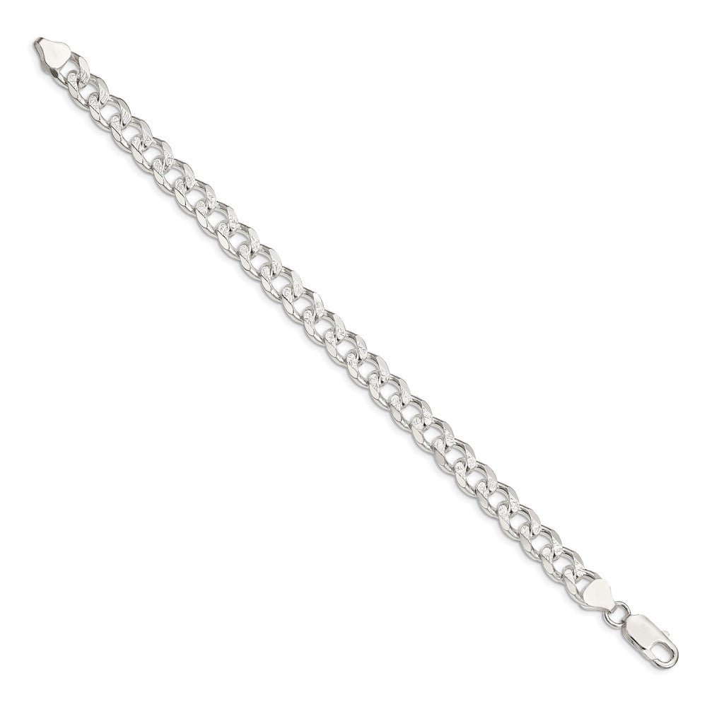 Sterlingsilber 8.3mm Pavé Panzer Gliederarmband