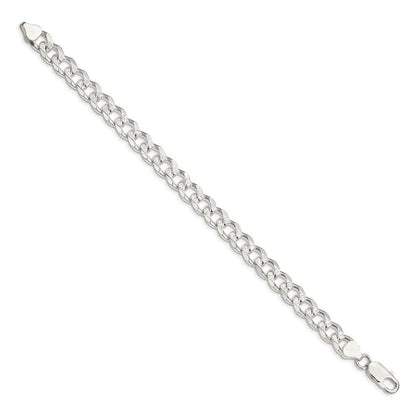 Sterlingsilber 8.3mm Pavé Panzer Gliederarmband