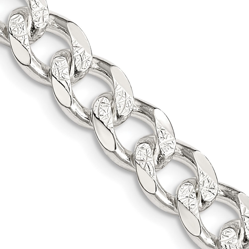 Sterlingsilber 8.3mm Pavé Panzer Halskette