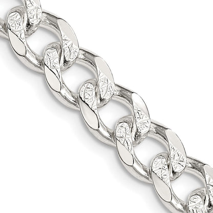 Sterlingsilber 8.3mm Pavé Panzer Halskette