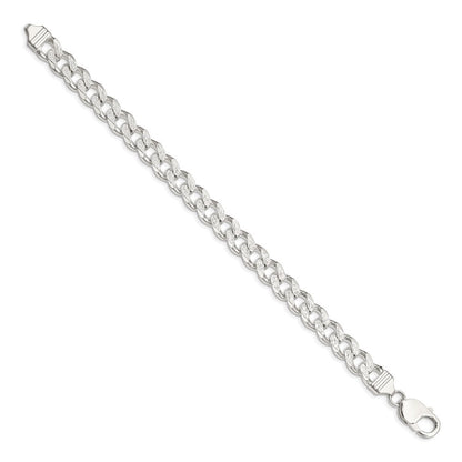 Sterlingsilber 9.3mm Pavé Panzer Gliederarmband