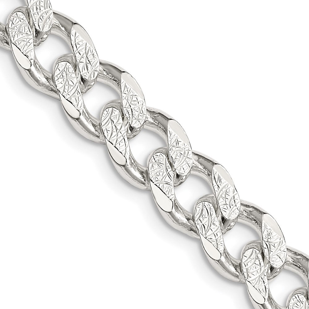 Sterlingsilber 9.3mm Pavé Panzer Halskette