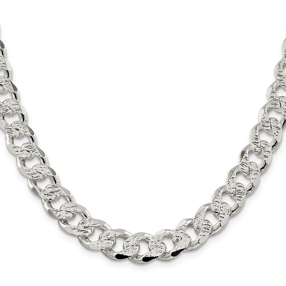 Sterlingsilber 11.0mm Pavé Panzer Halskette
