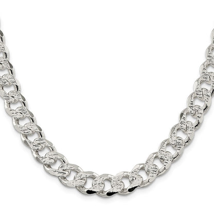Sterlingsilber 11.0mm Pavé Panzer Halskette