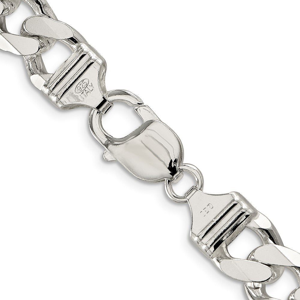 Sterlingsilber 11.0mm Pavé Panzer Halskette