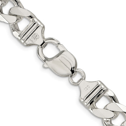 Sterlingsilber 11.0mm Pavé Panzer Halskette