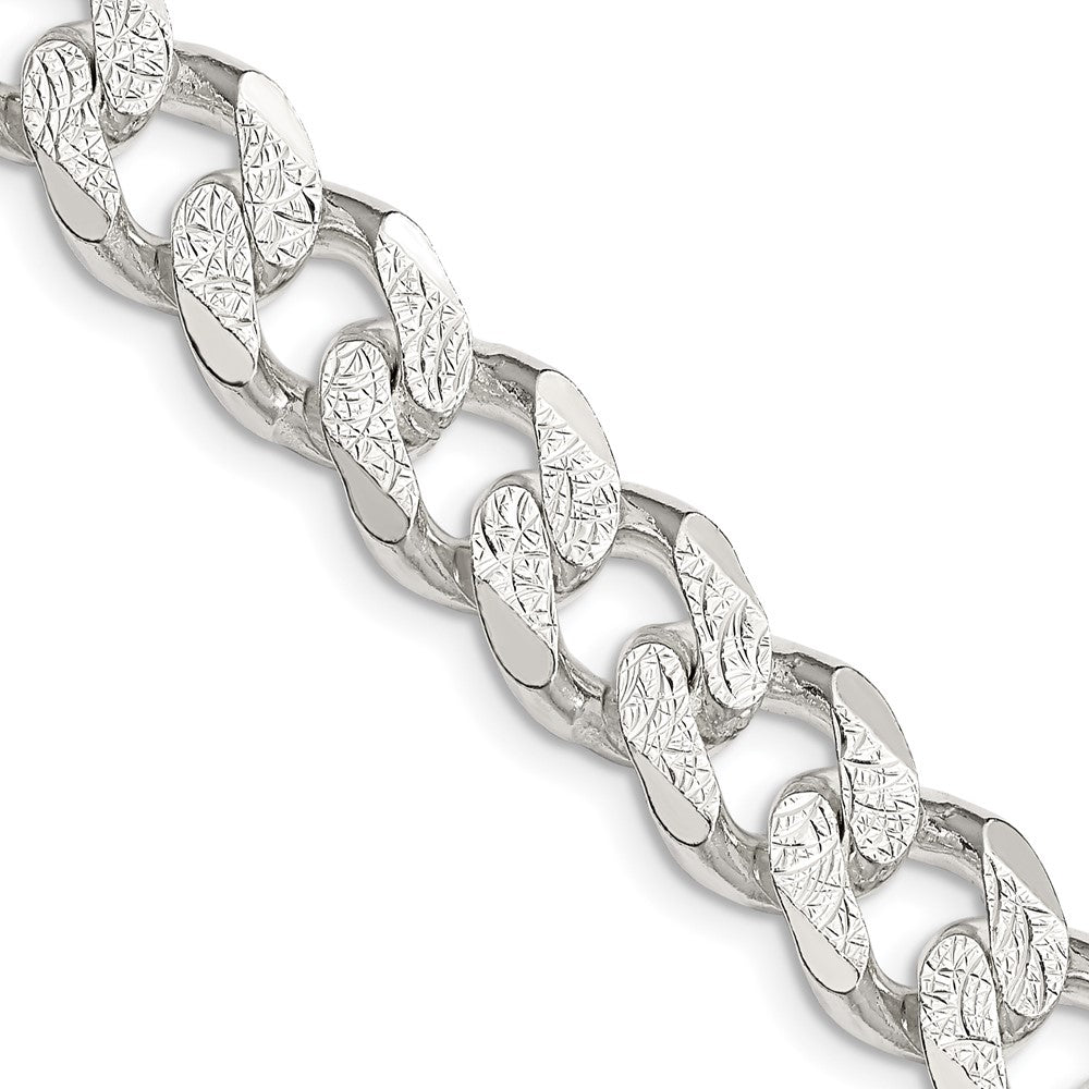 Sterlingsilber 11.0mm Pavé Panzer Halskette