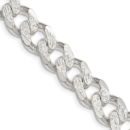Sterlingsilber 11.0mm Pavé Panzer Halskette