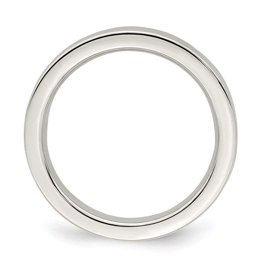Sterlingsilber 3mm Komfort-Passform Flach Größe 6.5 Ring
