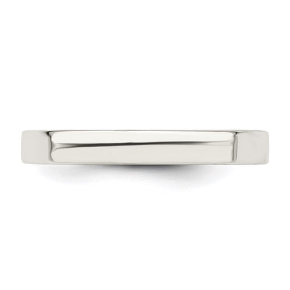 Sterlingsilber 3mm Komfort-Passform Flach Größe 6.5 Ring