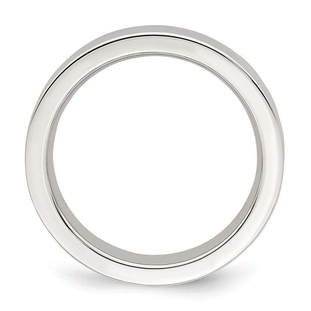 Sterlingsilber 4mm Komfort-Passform Flach Größe 5.5 Ring