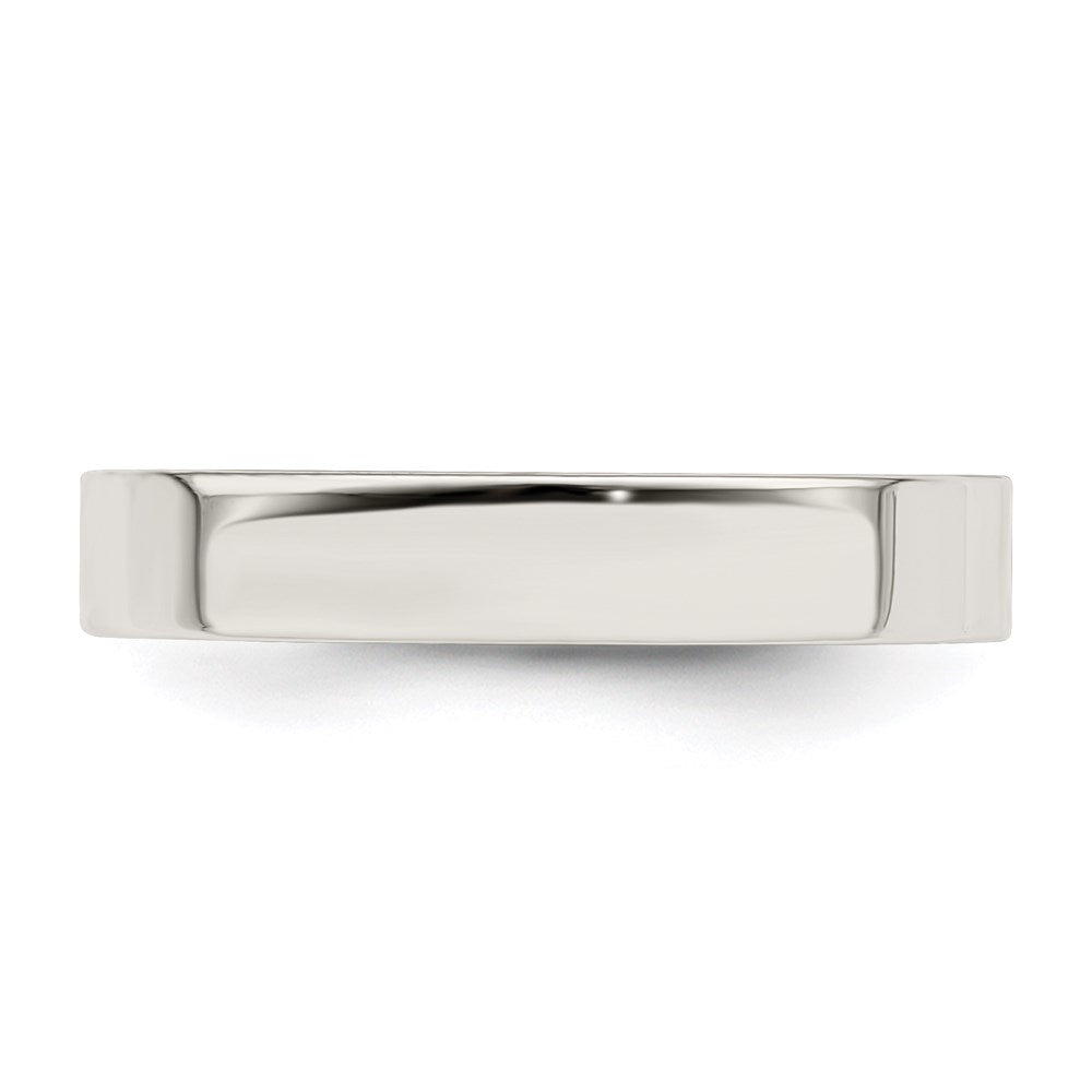 Sterlingsilber 4mm Komfort-Passform Flach Größe 5.5 Ring