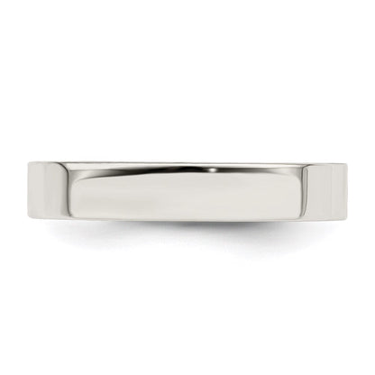 Sterlingsilber 4mm Komfort-Passform Flach Größe 5.5 Ring