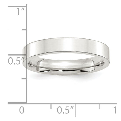 Sterlingsilber 4mm Komfort-Passform Flach Größe 8.5 Ring