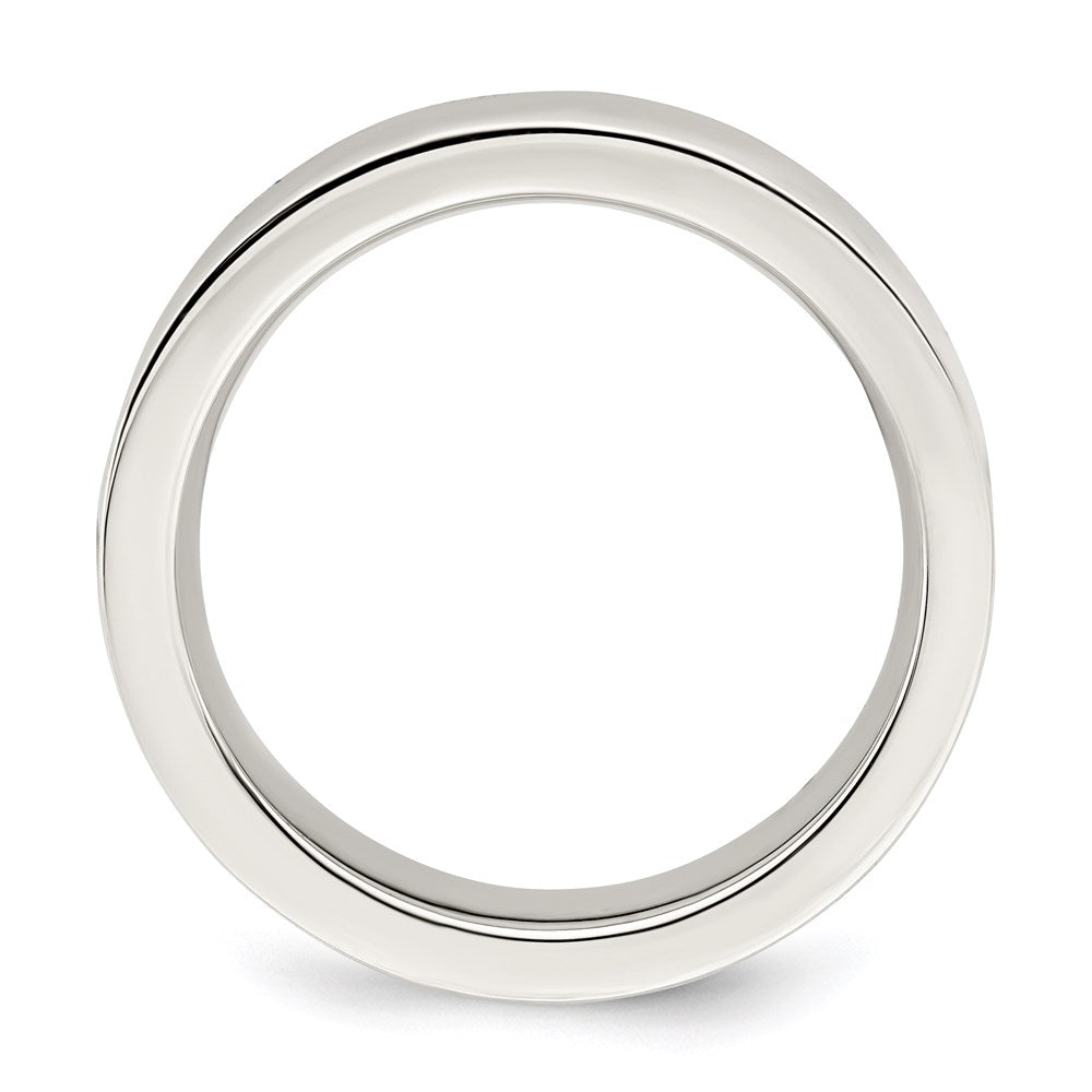 Sterlingsilber 5mm Komfort-Passform Flach Größe 11.5 Ring