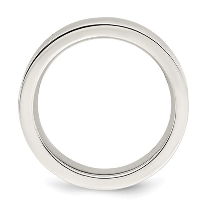Sterlingsilber 5mm Komfort-Passform Flach Größe 11.5 Ring
