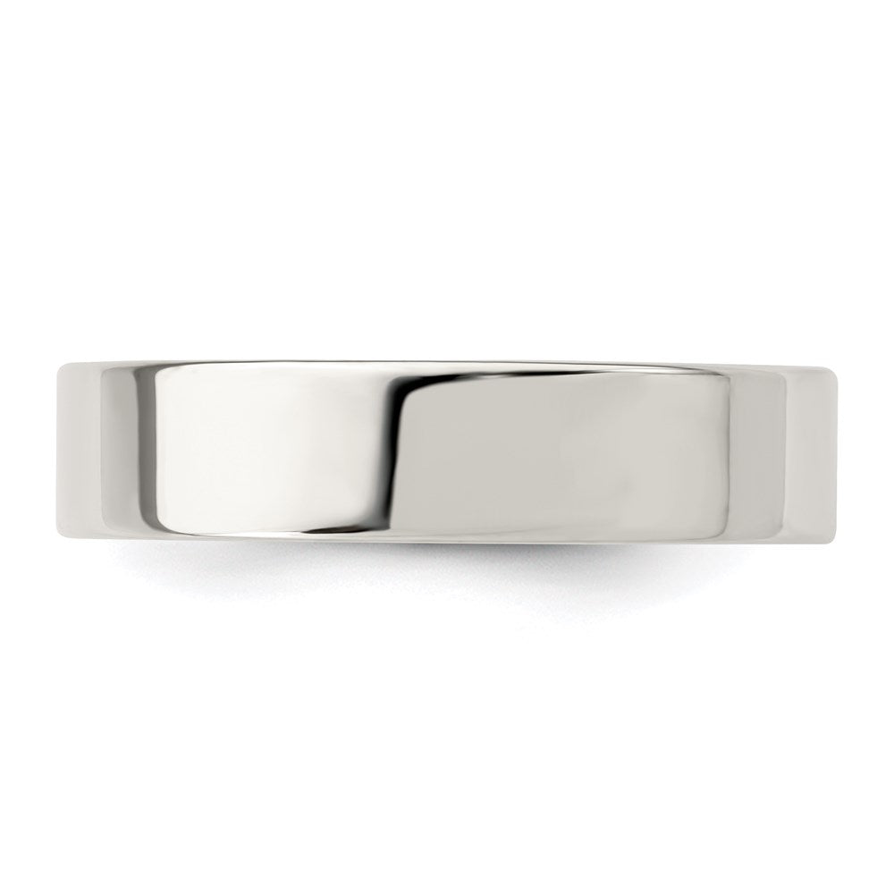 Sterlingsilber 5mm Komfort-Passform Flach Größe 5.5 Ring