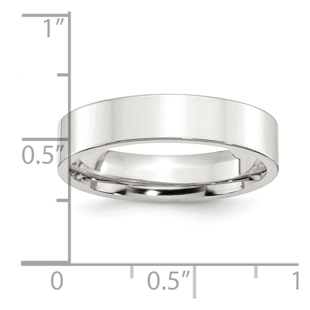Sterlingsilber 5mm Komfort-Passform Flach Größe 13.5 Ring