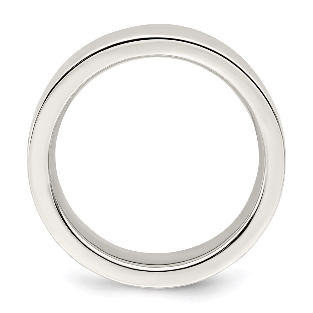 Sterlingsilber 6mm Komfort-Passform Flach Größe 10.5 Ring
