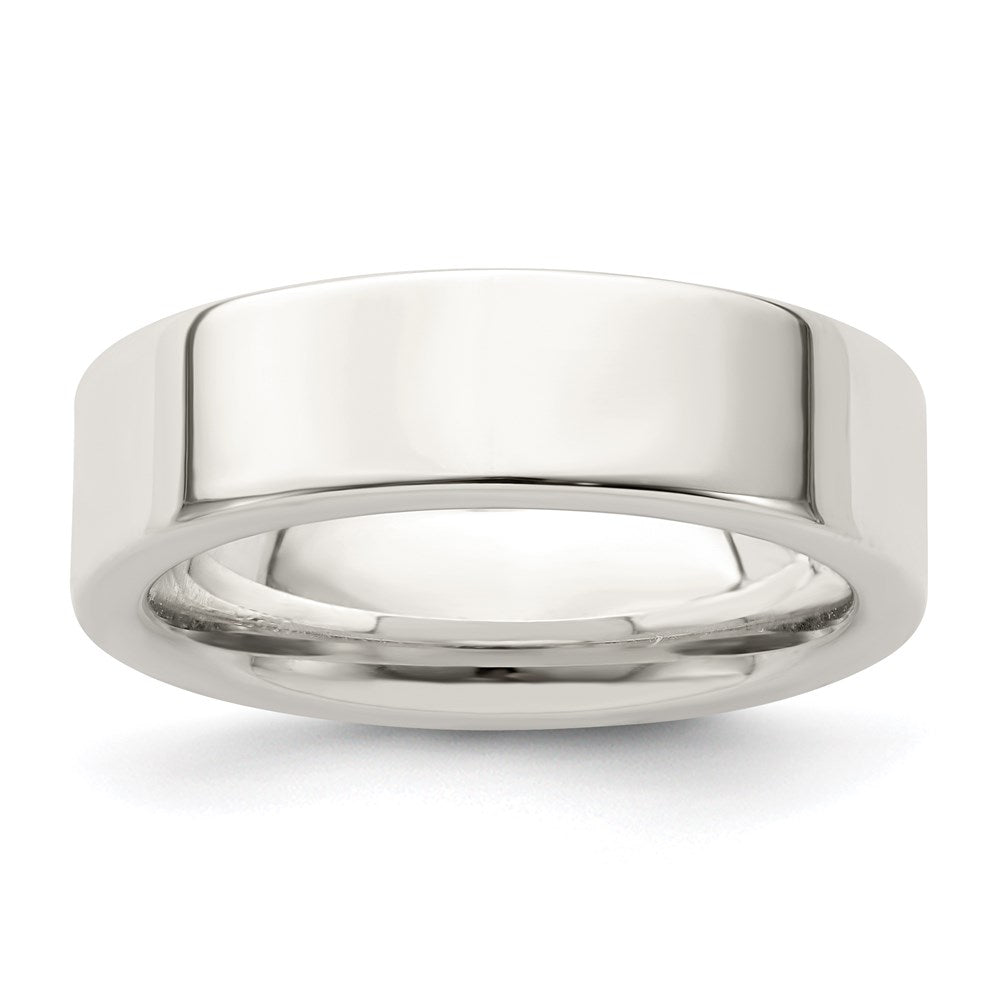 Sterlingsilber 6mm Komfort-Passform Flach Größe 6.5 Ring
