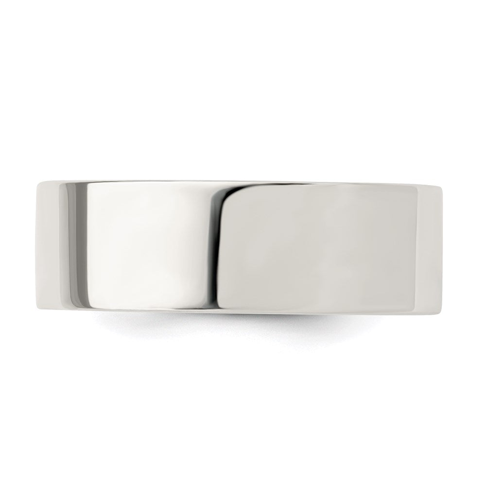Sterlingsilber 7mm Komfort-Passform Flach Größe 9 Ring