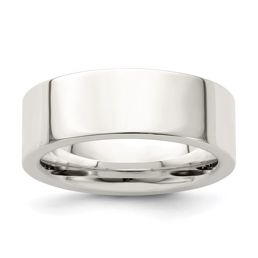 Sterlingsilber 7mm Komfort-Passform Flach Größe 9 Ring