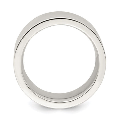 Sterlingsilber 9mm Komfort-Passform Flach Größe 6.5 Ring