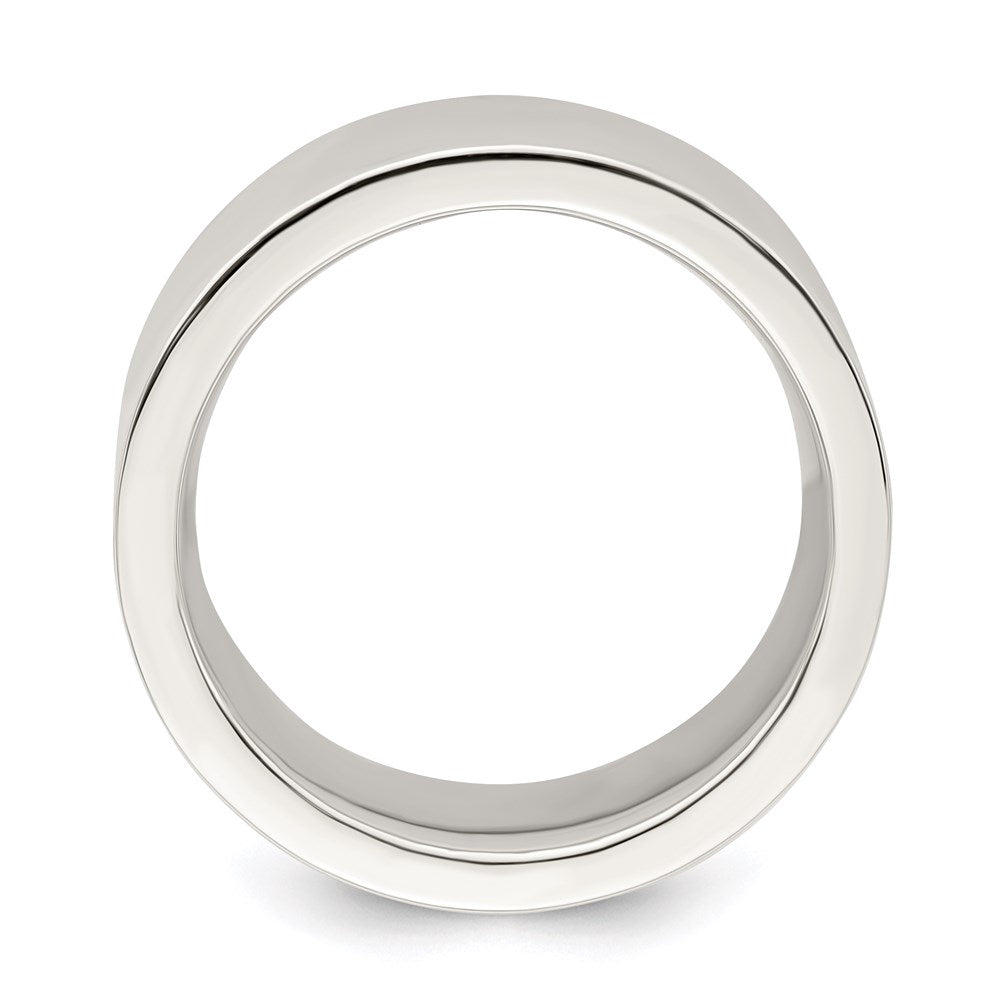 Sterlingsilber 9mm Komfort-Passform Flach Größe 9 Ring