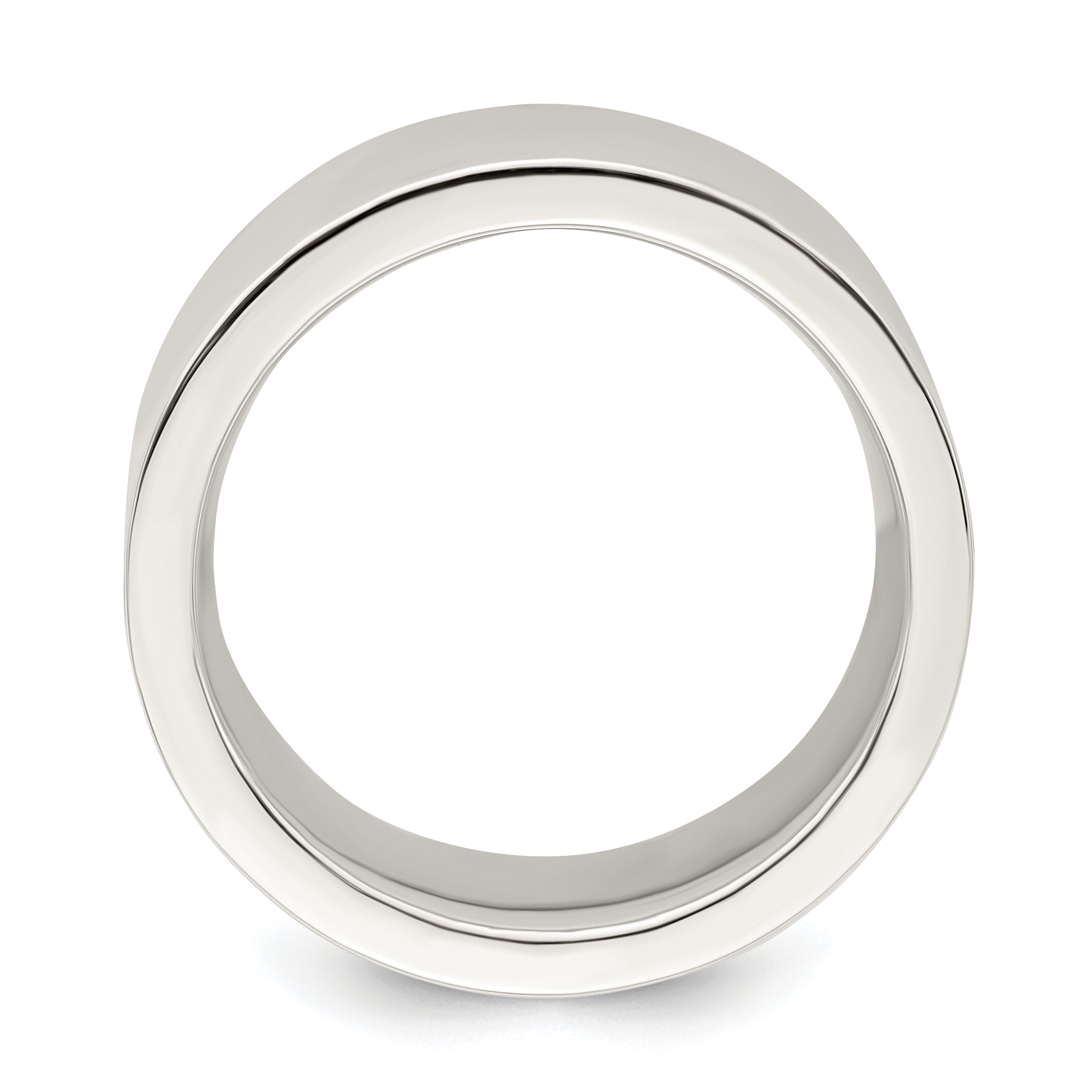 Sterlingsilber 9mm Komfort-Passform Flach Größe 13.5 Ring