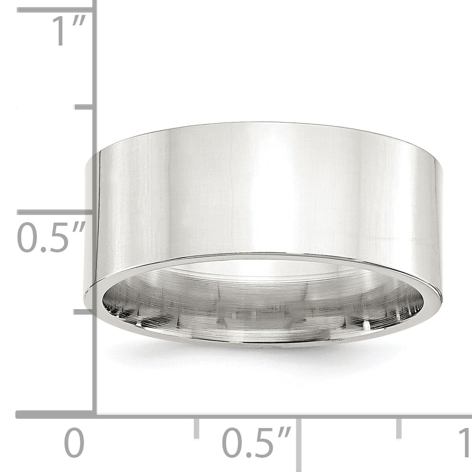 Sterlingsilber 9mm Komfort-Passform Flach Größe 13.5 Ring